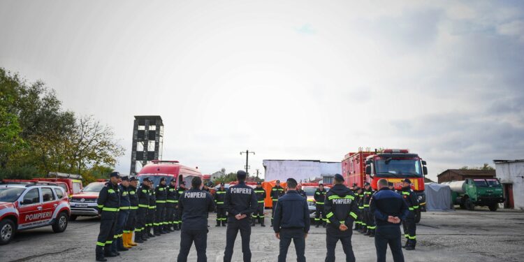 Pompierii timișeni au desfășurat un exercițiu în caz de cutremur