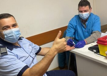 Polițiștii timișeni au donat sânge în cadrul campaniei ”Protejăm oamenii, ajutăm oamenii”