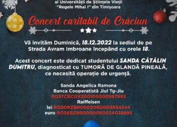 Concert caritabil de Crăciun, organizat de Poliția Locală Timișoara și Universitatea de Științele Vieții