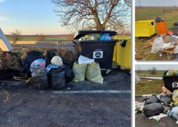 Nesimțire fără margini! Gunoaiele din gospodării, îndesate în containerele din refugiile auto de pe Centură!