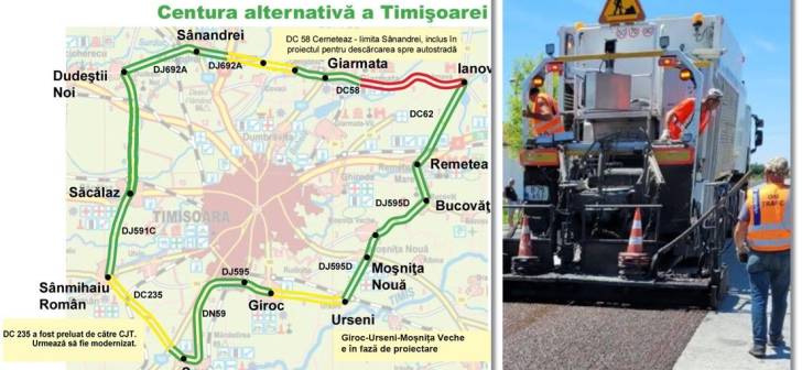 Pornește asfaltarea și pe ultima bucată din Centură Mică a Timișoarei!