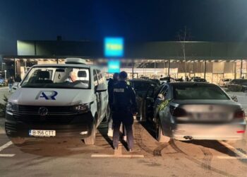 ‘Festival’ de drifturi intrerupt de politisti, la Timisoara. S-a lasat cu amenzi si permise retinute.