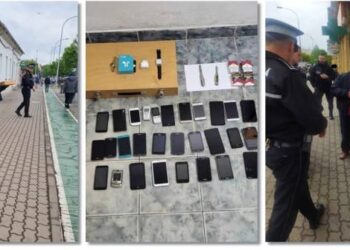 Cutite, telefoane, ceasuri si tigari, confiscate dintr-o piata din Timisoara de politistii locali