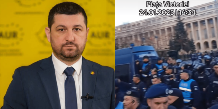 Marius Lulea (AUR): Nu există niciun motiv ca regimul Iohannis-Ciolacu să scoată jandarmii împotriva românilor