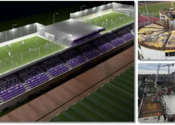Noua tribună a stadionului din Timisoara va avea terenuri de sport pe acoperiș!