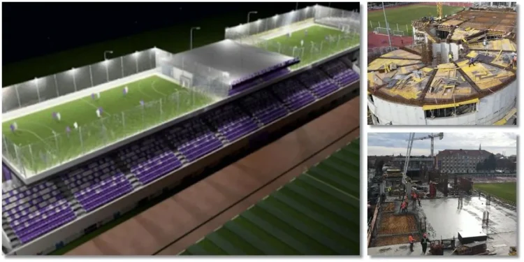 Noua tribună a stadionului din Timisoara va avea terenuri de sport pe acoperiș!