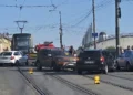 Un șofer s-a rănit după ce a provocat un accident în lanț!