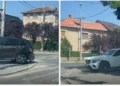 Accident cu 3 mașini la Timișoara, după ce un șofer inconștient a trecut pe roșu! Cum se simte femeia lovită din plin?