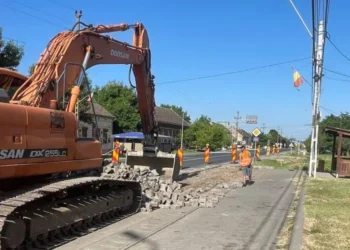 Au inceput lucrarile la un nou sens giratoriu în Timiș!